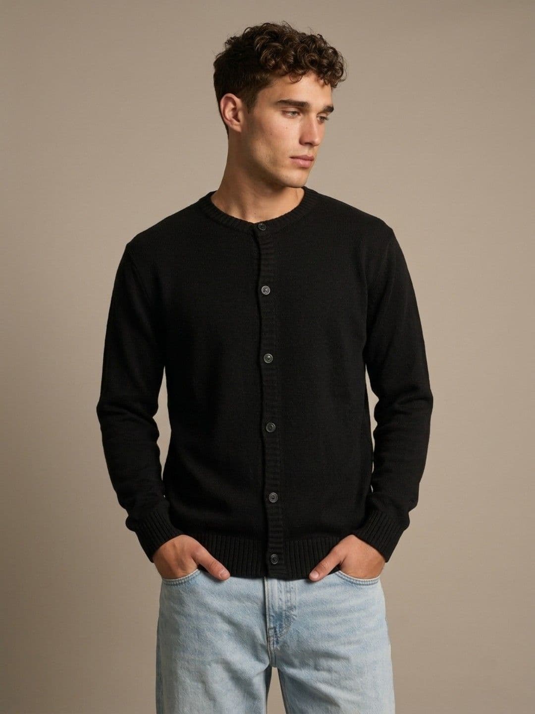 glitchez Round Neck Knitted Sweater - view 1