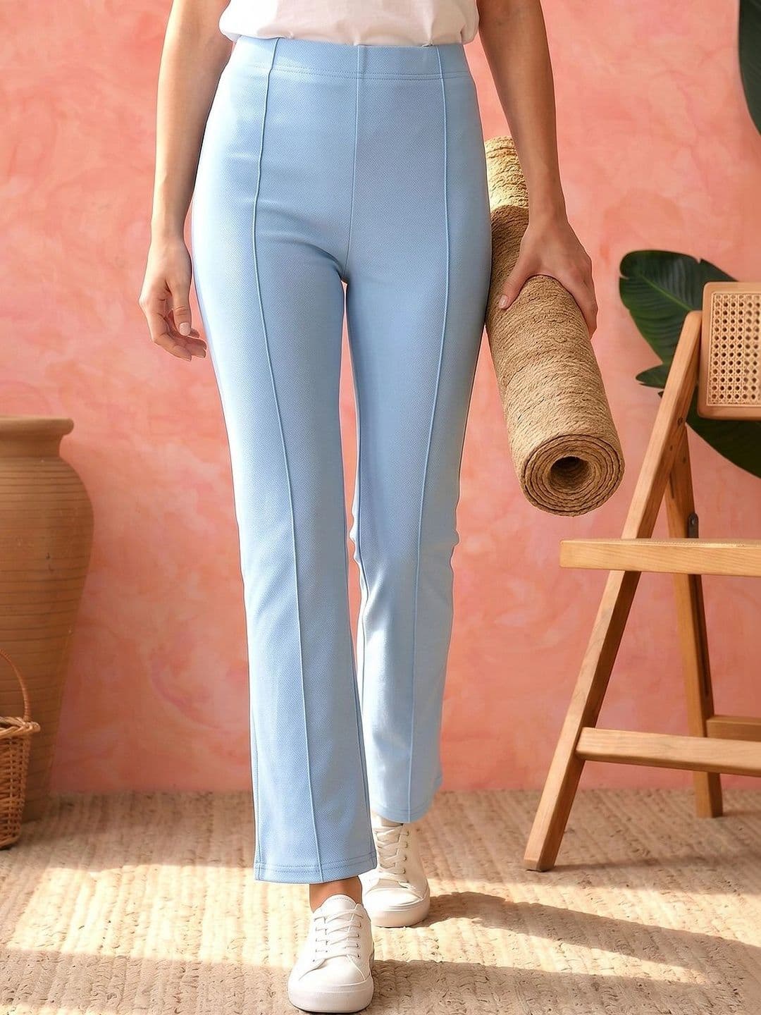 VS MALL Women Knitted Palazzos - view 1