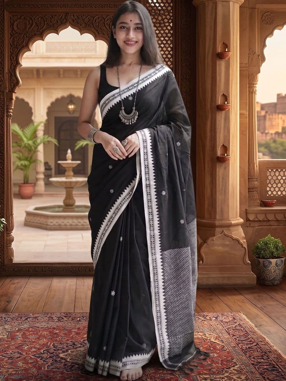 Zimzims Woven Design Zari Banarasi Saree - view 1