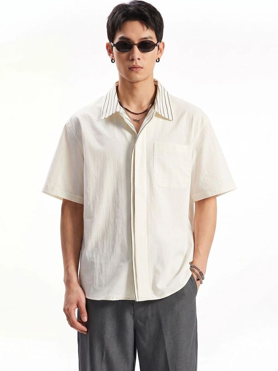 StyleCast x Revolte Men's Regular Fit Solid Casual Shirt - view 1