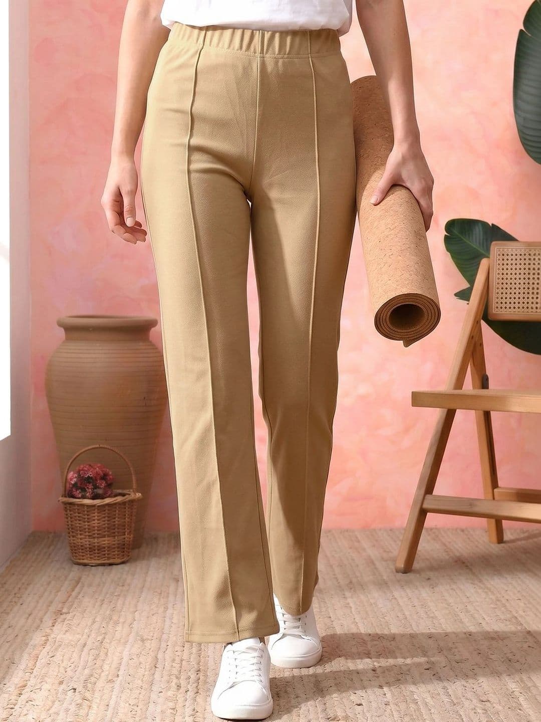 VS MALL Women Knitted Palazzos - view 1