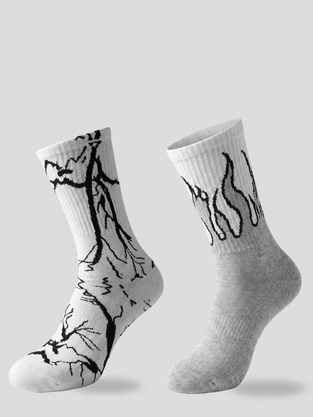 Moda Rapido Men Pack of 2 Cotton Blend Patterned Above Ankle Socks - view 1