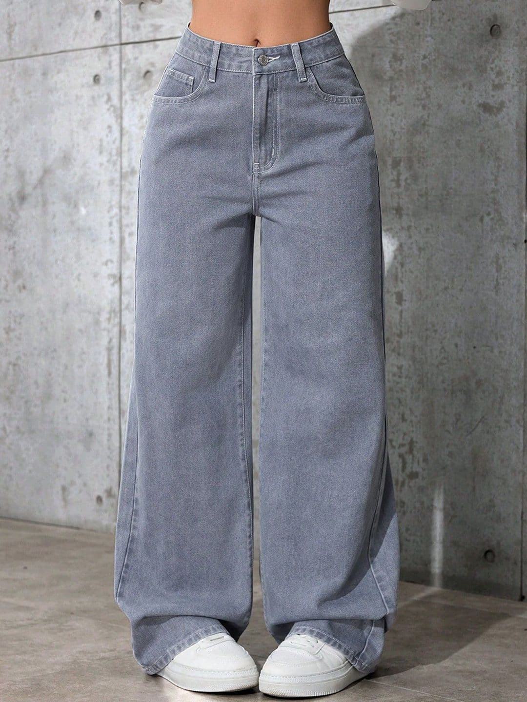 DressBerry Women Comfort Straight Fit High-Rise Light Fade Acid Wash Stretchable Jeans - view 1