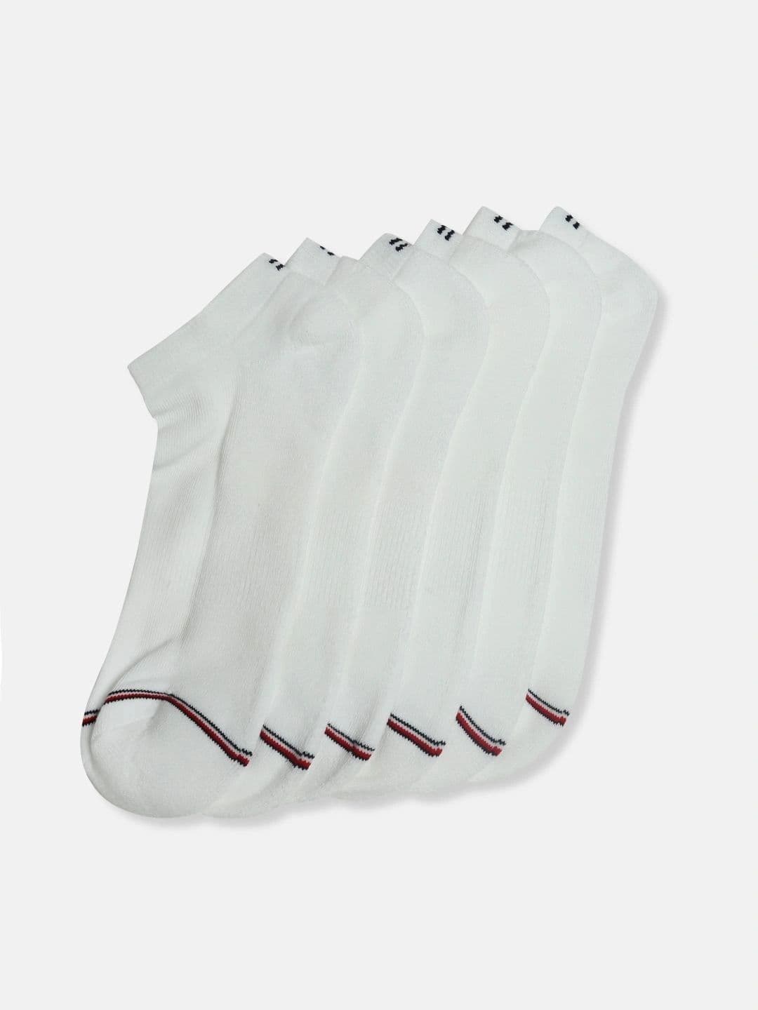 Tommy Hilfiger Men Pack of 6 Cotton Colourblocked Ankle Length Socks - view 1