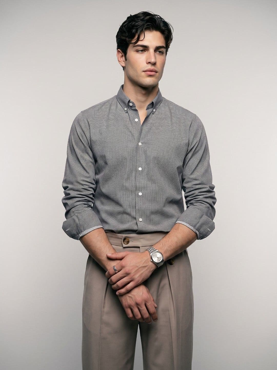 OvrWrk Micro Ditsy Printed Casual Shirt - view 1
