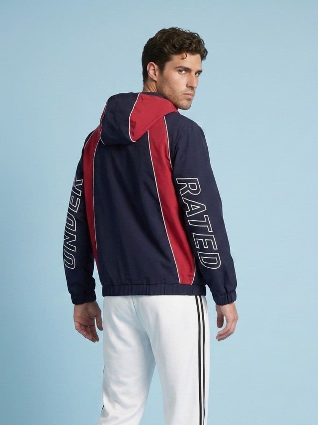 SPORT STREET by glitchez Men Colourblocked Lightweight Sporty Jacket - view 1