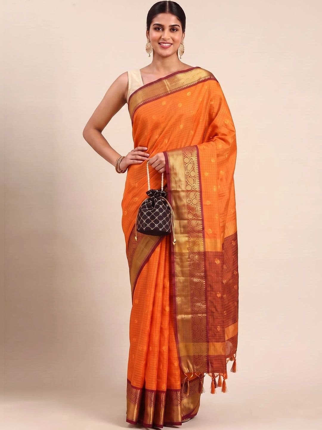 yourwish Woven Design Zari Banarasi Saree - view 1