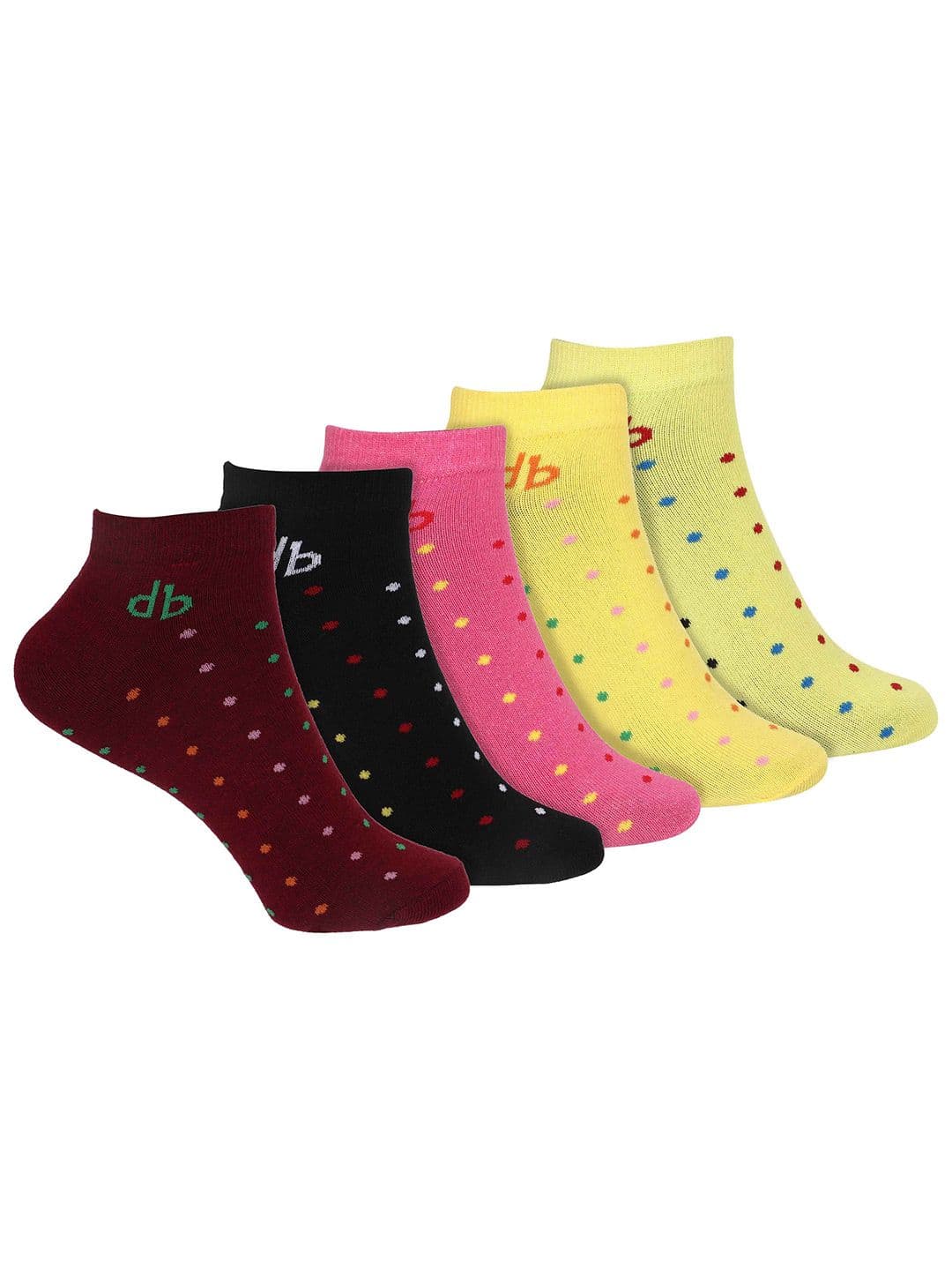 DressBerry Pack Of 5 Patterned Ankle-Length Socks - view 1