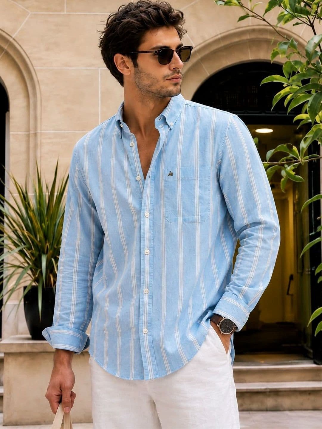 XKIND Men Standard Striped Casual Shirt - view 1