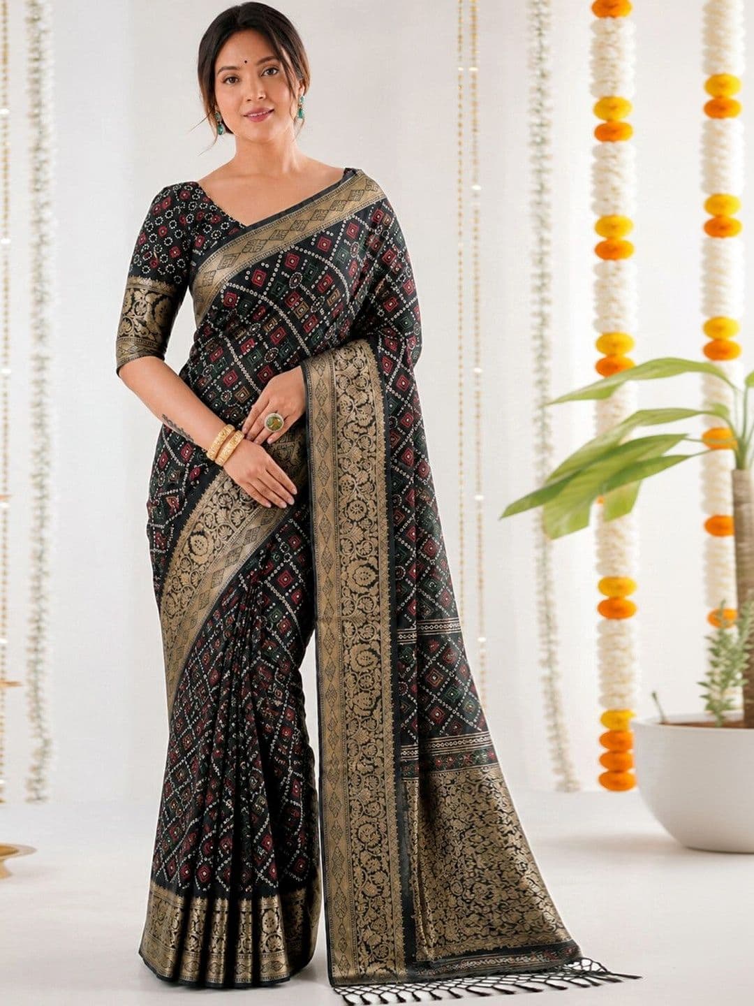 Mitera Woven Design Zari Art Silk Saree - view 1