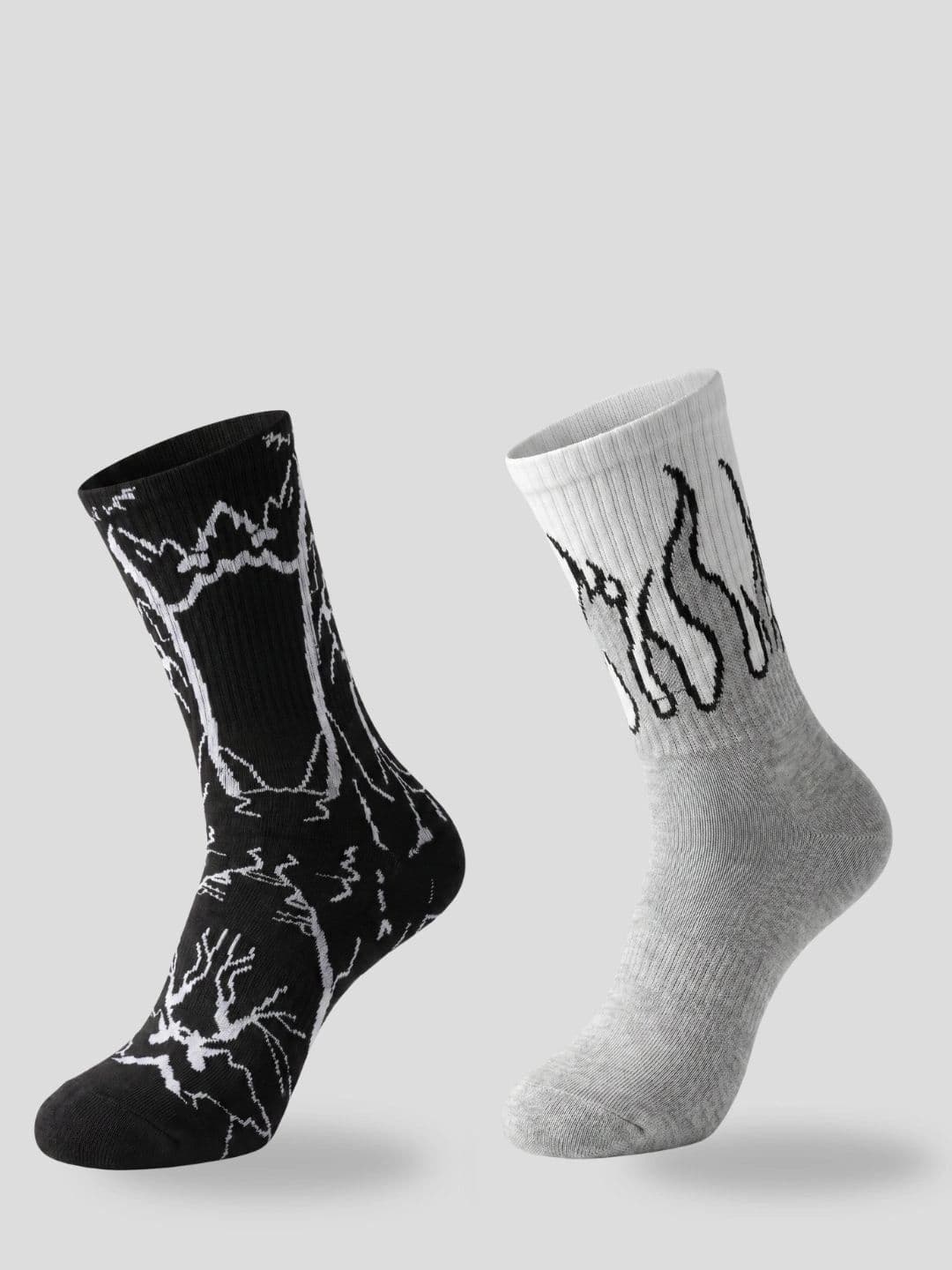 Moda Rapido Men Pack of 2 Cotton Blend Patterned Above Ankle Socks - view 1