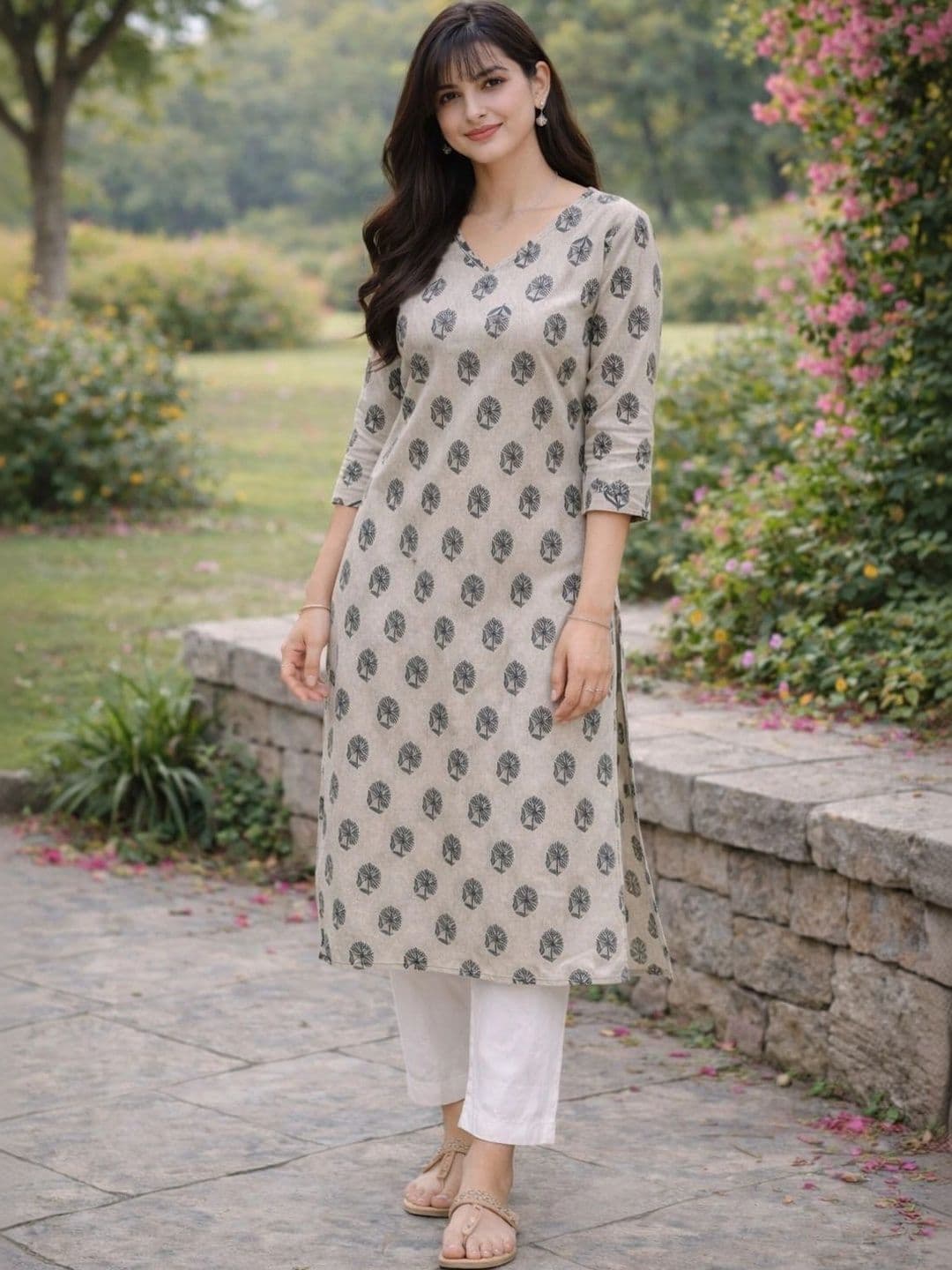 Moda Rapido Women Ethnic Motifs Printed Indie Prints Kurta - view 1