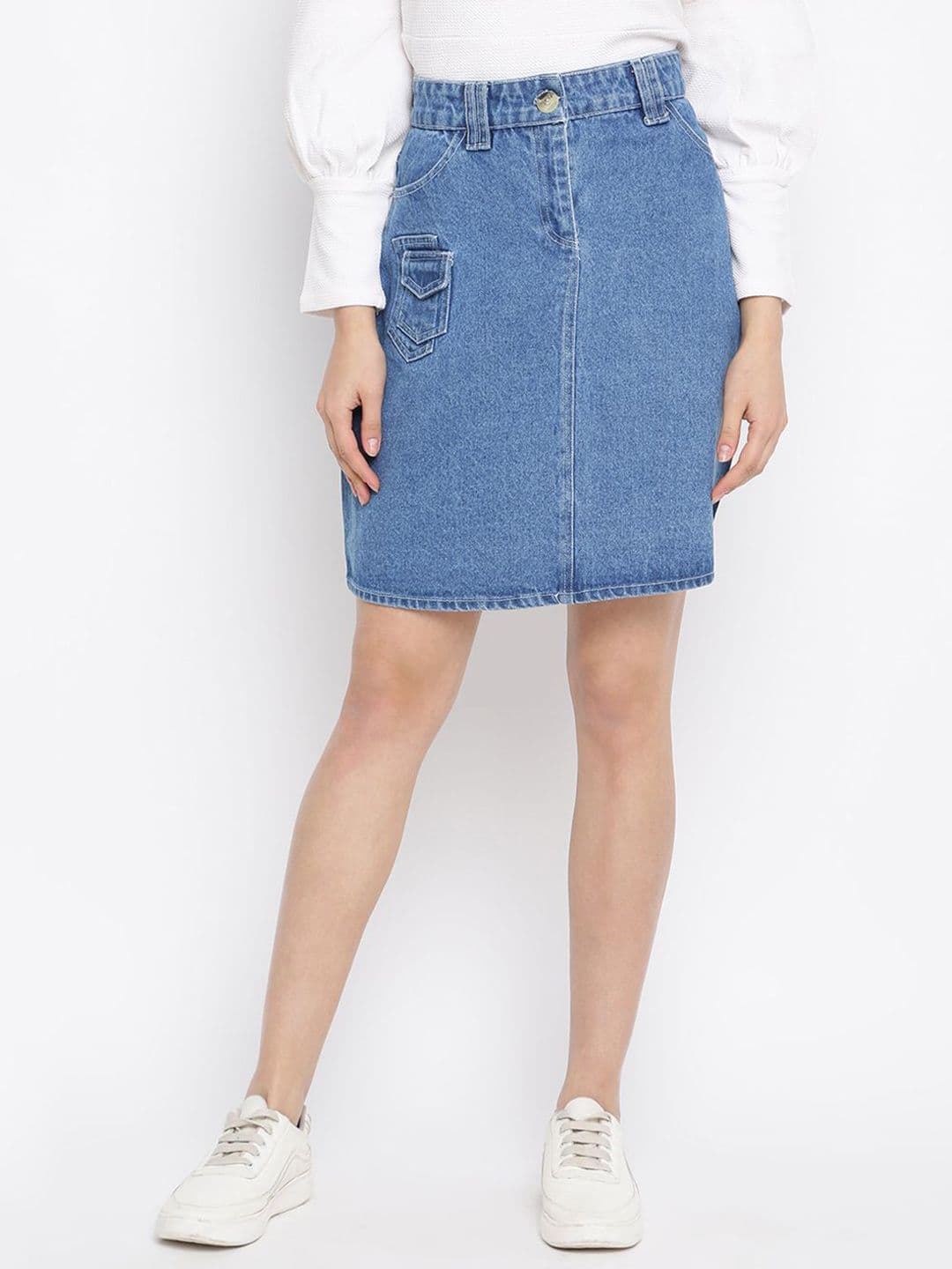 DressBerry Denim Above Knee Skirt - view 1