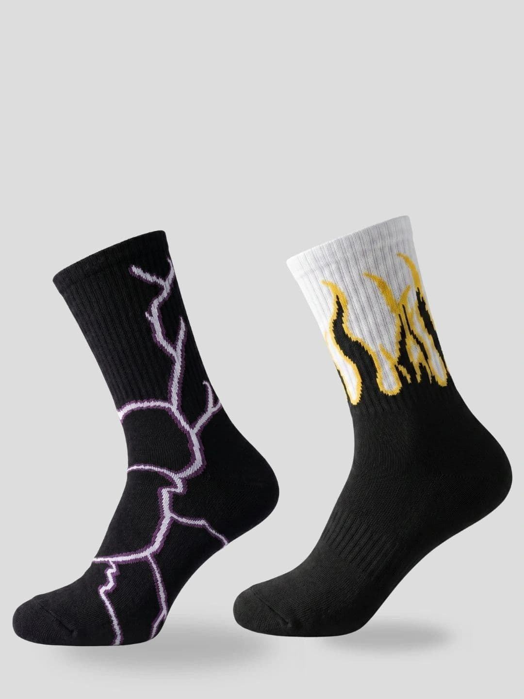 Moda Rapido Men Pack of 2 Cotton Blend Patterned Calf Length Socks - view 1