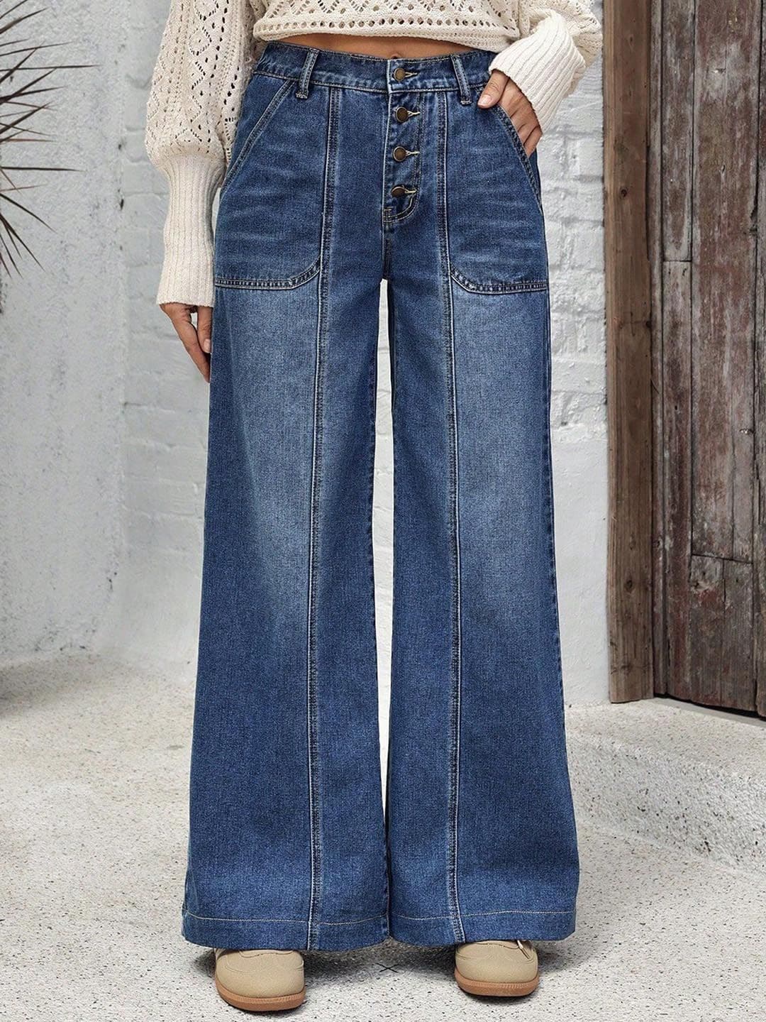 DressBerry Women Comfort High-Rise Straight Fit Light Fade Stretchable Jeans - view 1