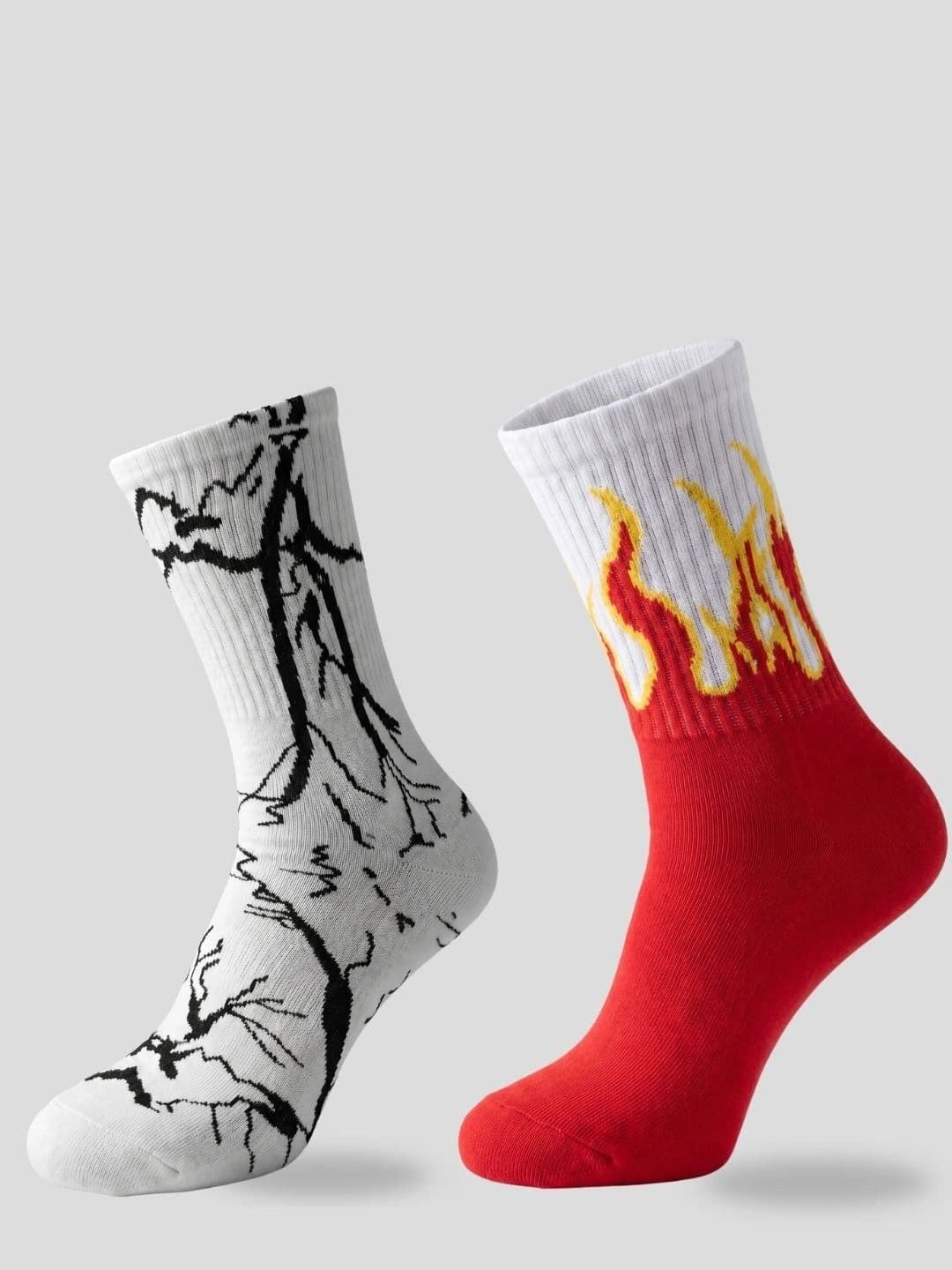 Moda Rapido Men Pack of 2 Cotton Blend Patterned Calf Length Socks - view 1