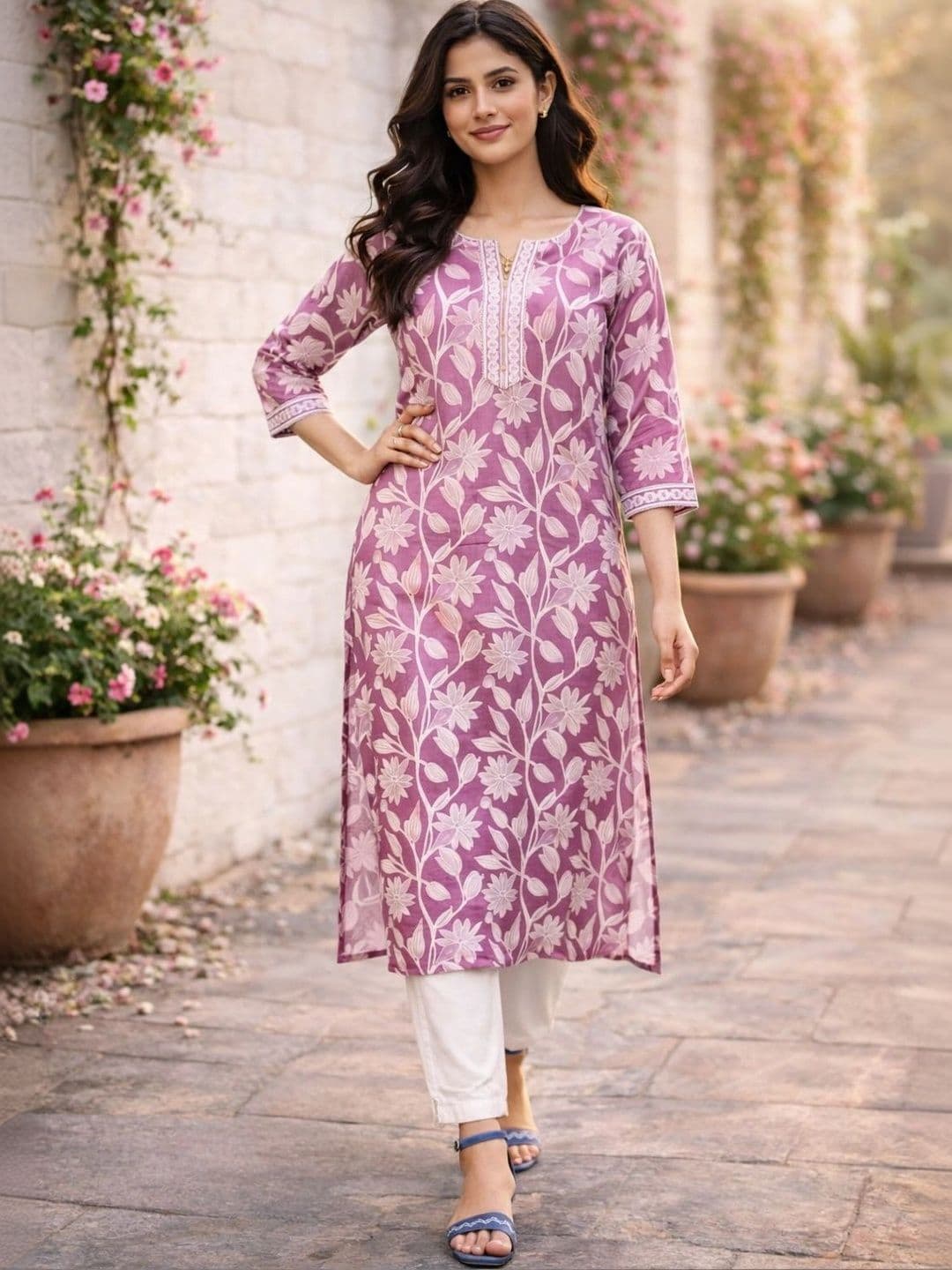 Moda Rapido Women Floral Printed Floral Kurta - view 1