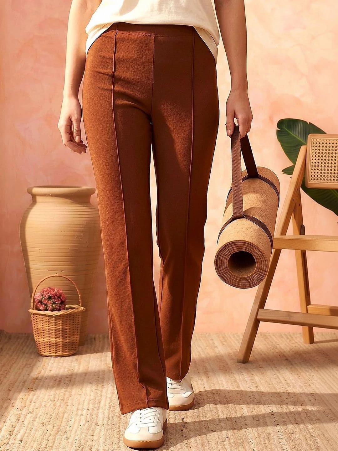 VS MALL Women Knitted Palazzos - view 1