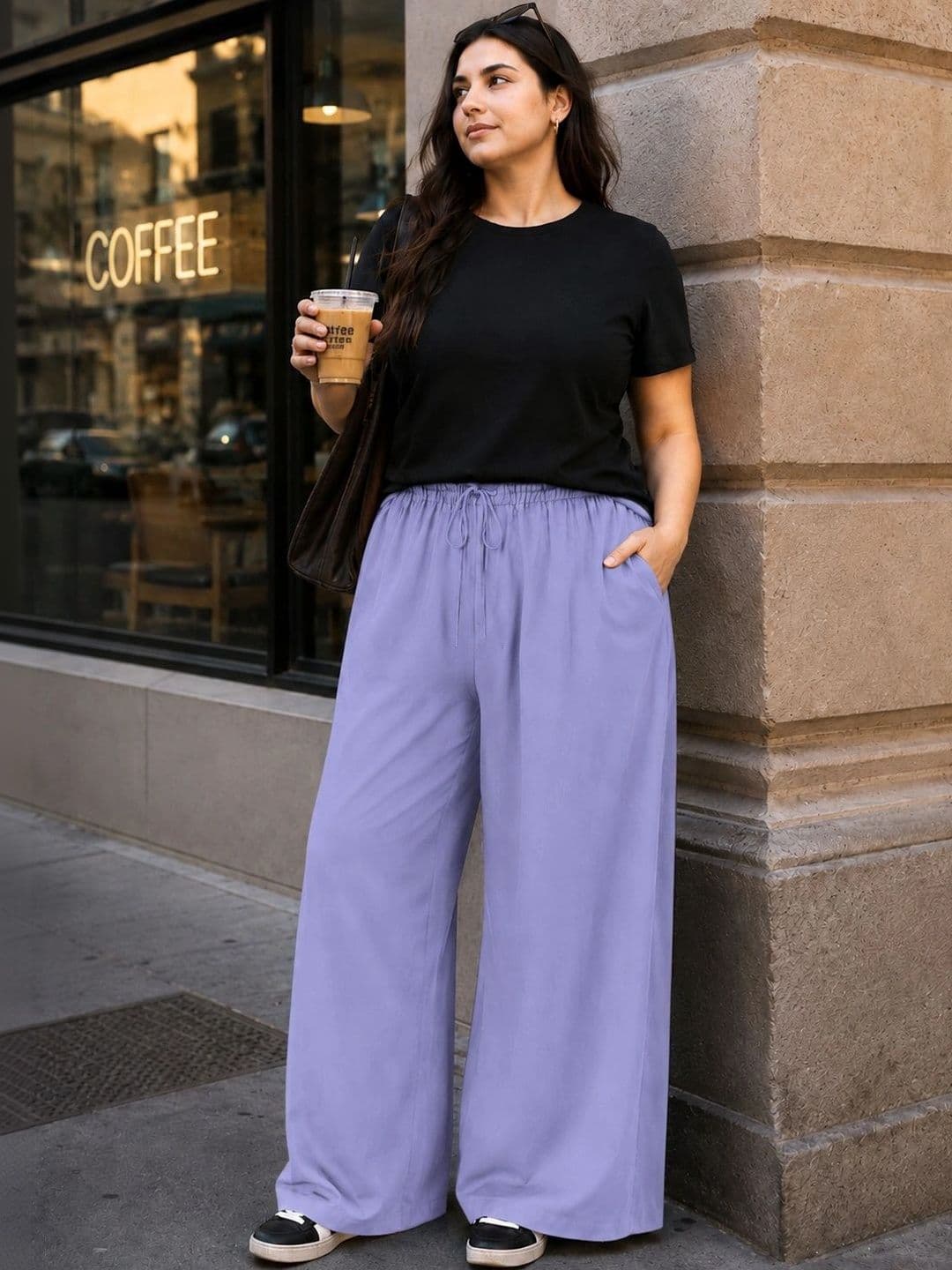 Moda Rapido Women High Waist Wide Leg Palazzos - view 1