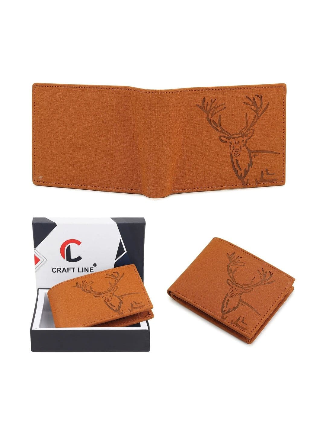 CRAFT LINE Men Animal Textured PU Two Fold Wallet - view 1