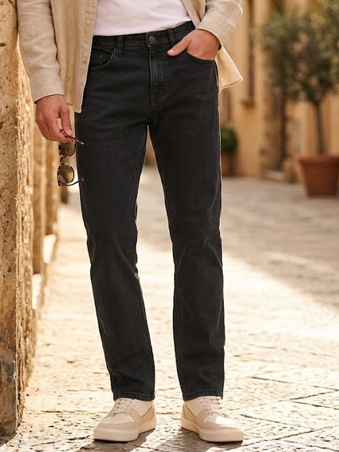 Urbano Fashion Men Regular Fit Washed Stretchable Jeans - view 1