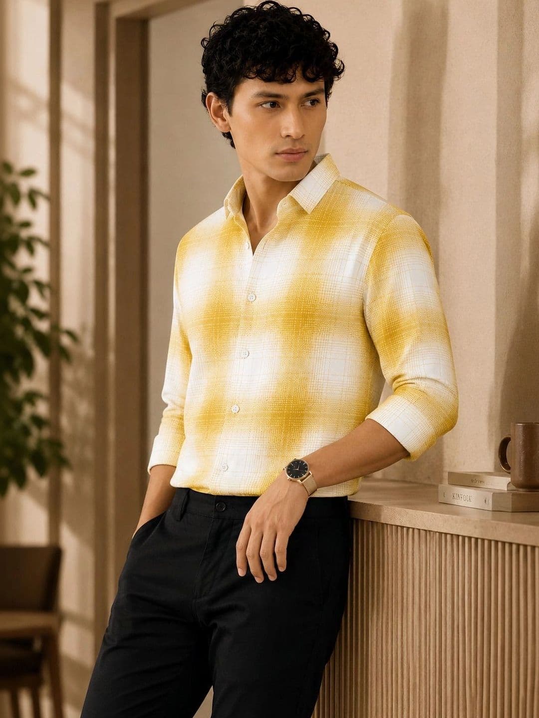 Black Deer Men Standard Checked Casual Shirt - view 1