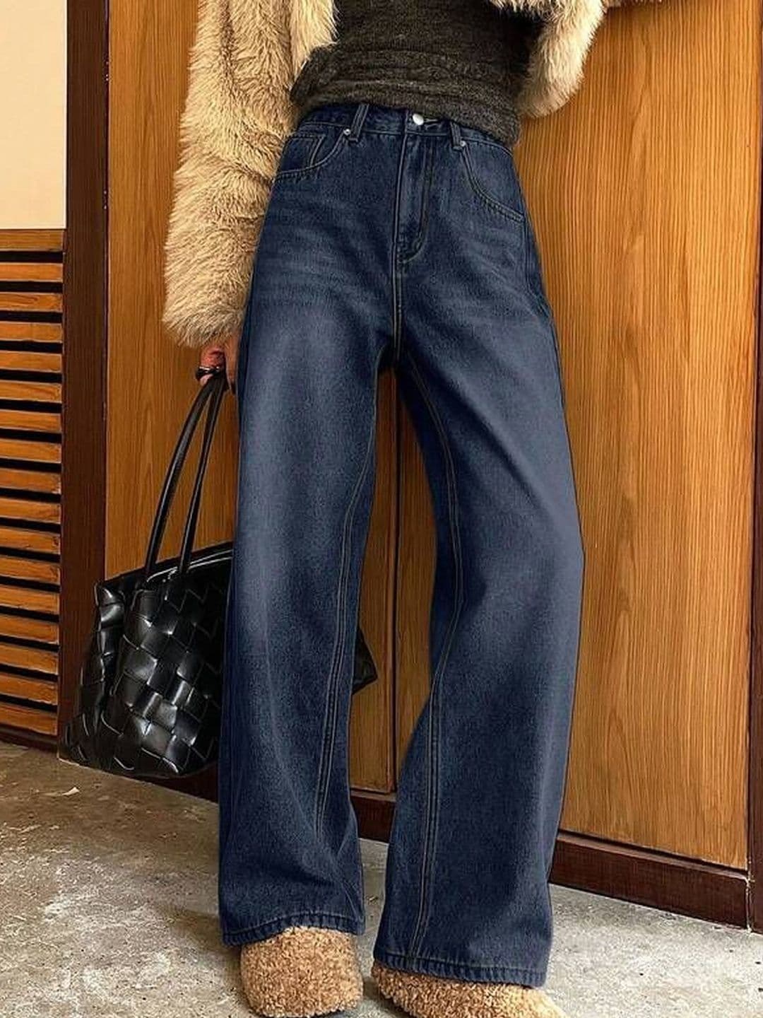 DressBerry Women Comfort Straight Fit High-Rise Light Fade Acid Wash Stretchable Jeans - view 1