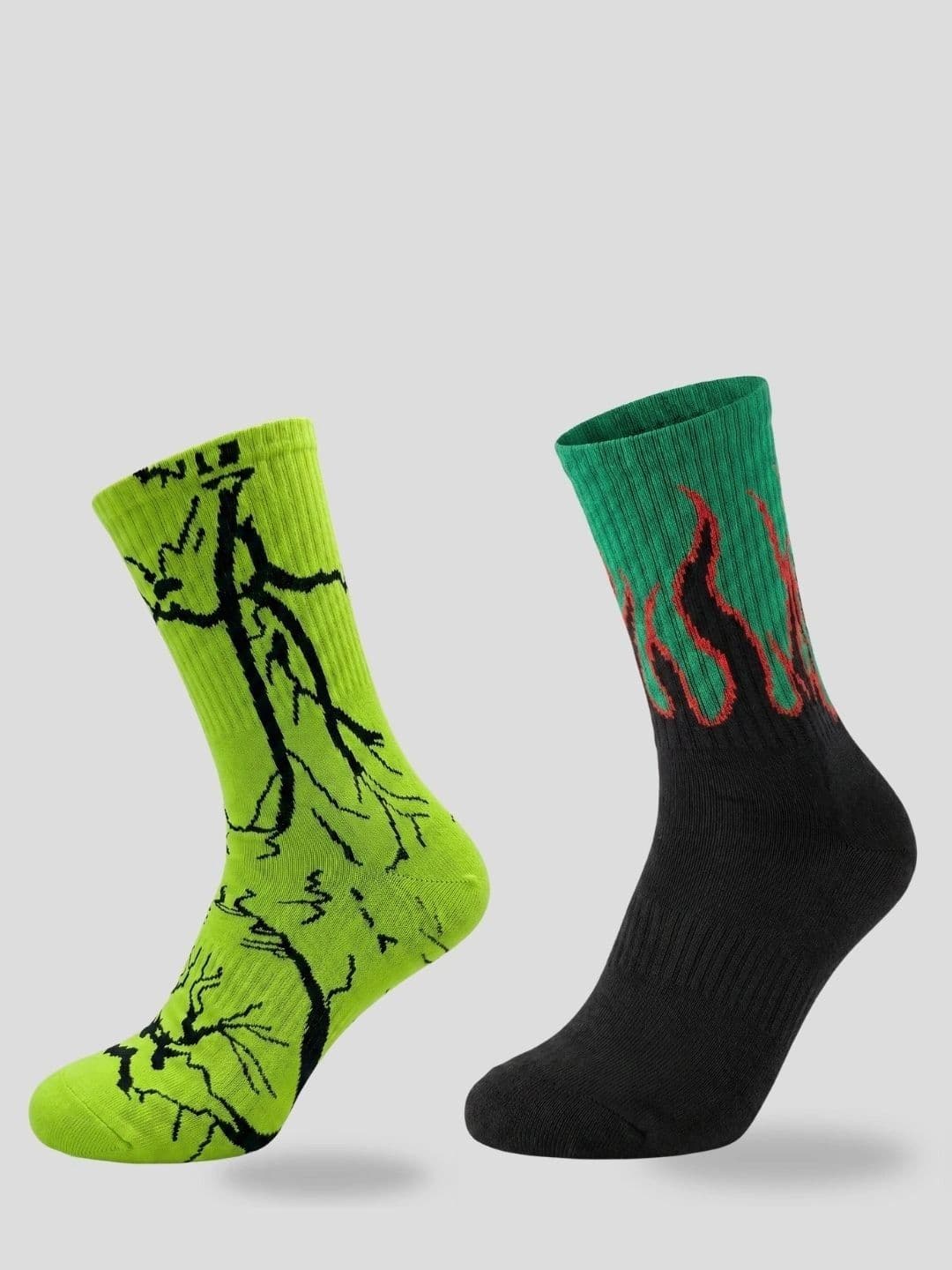 Moda Rapido Men Pack of 2 Cotton Blend Patterned Calf Length Socks - view 1