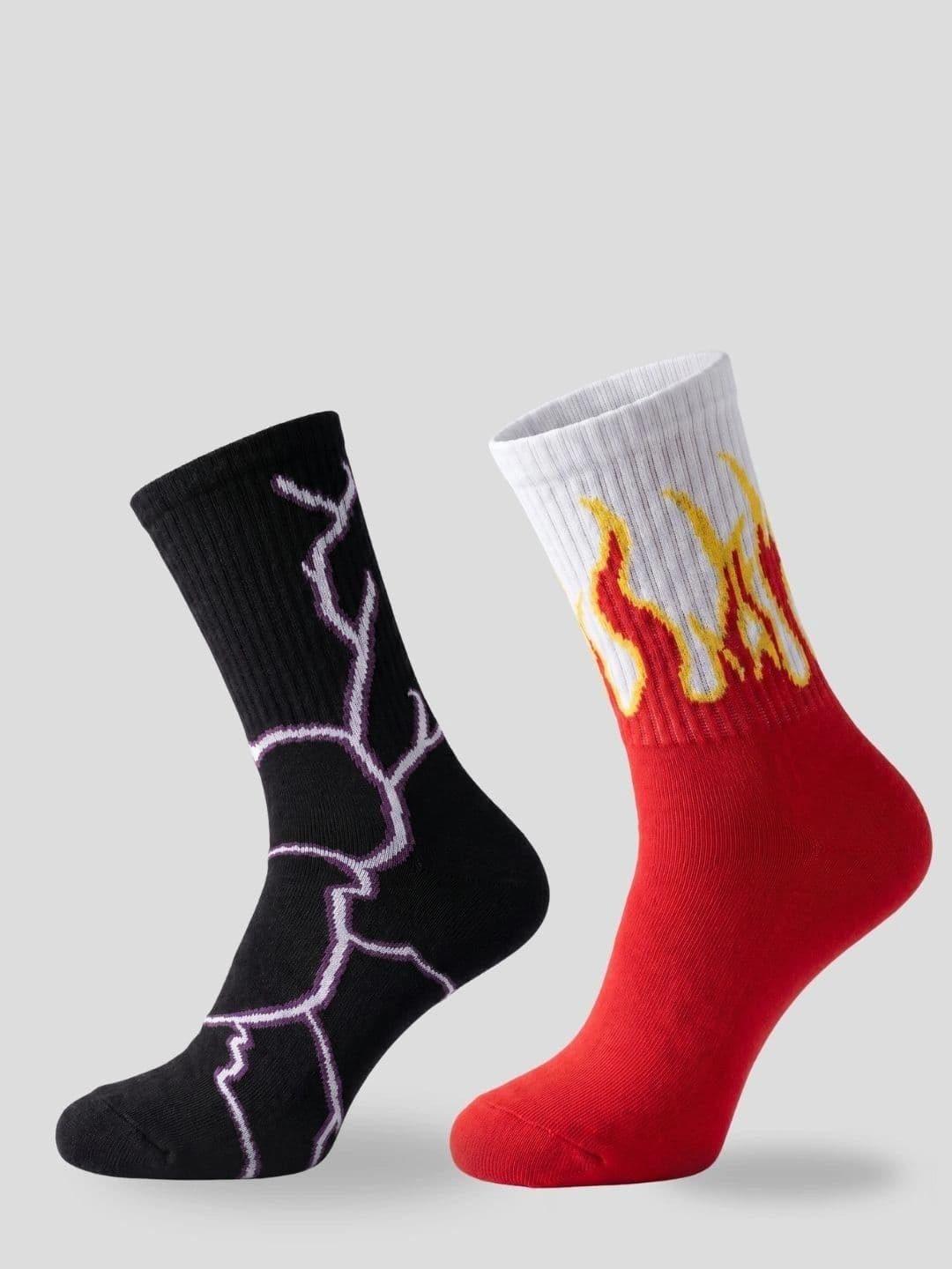 Moda Rapido Men Pack of 2 Cotton Blend Patterned Calf Length Socks - view 1