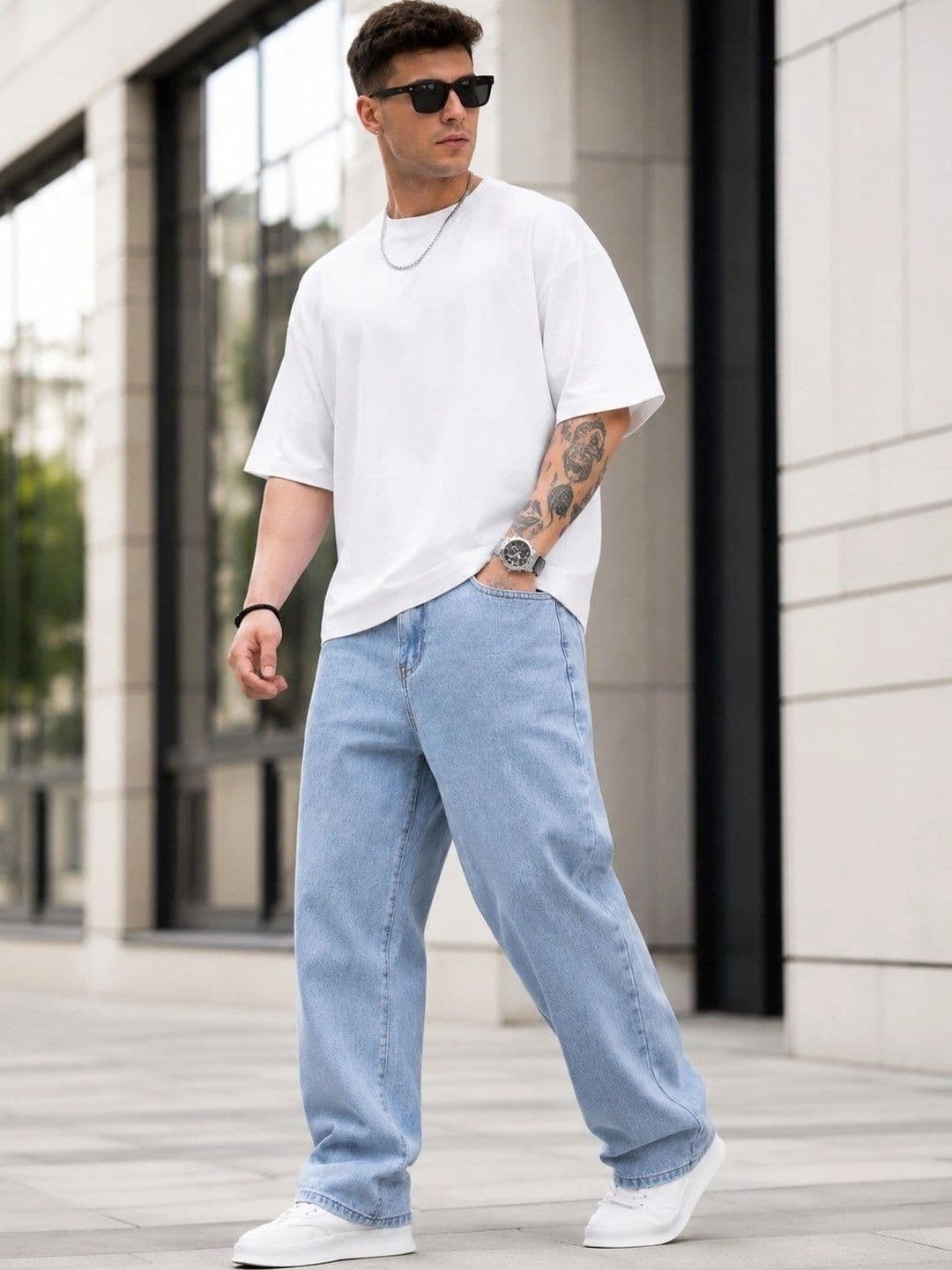 GARTEEN Men Classic Straight Fit Mid-Rise Stretchable Jeans - view 1
