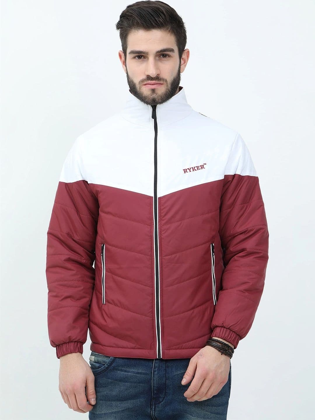 RYKER Men Colourblocked Lightweight Puffer Jacket - view 1