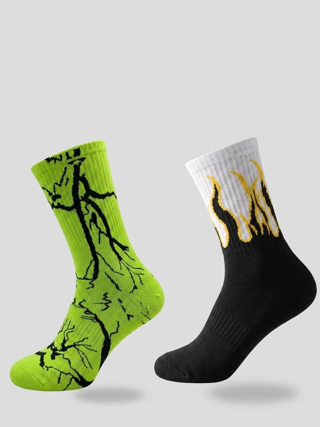 Moda Rapido Men Pack of 2 Cotton Blend Patterned Above Ankle Socks - view 1