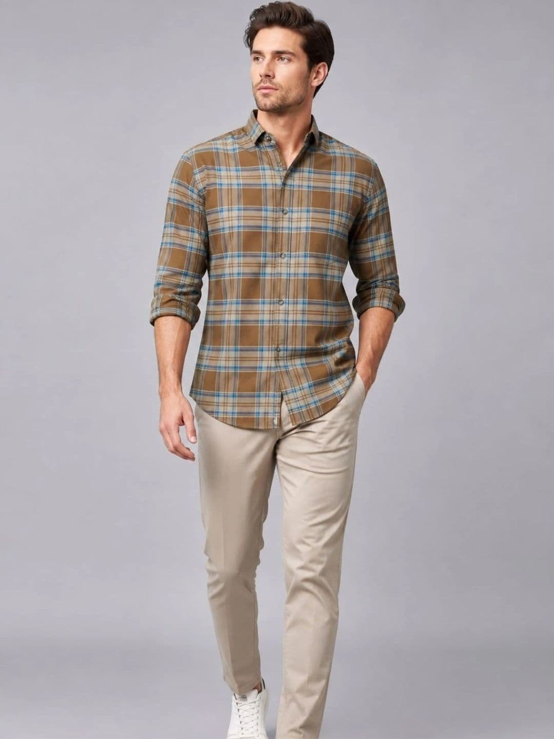TERROFAB Men Comfort Tartan Checks Checked Casual Shirt - view 1