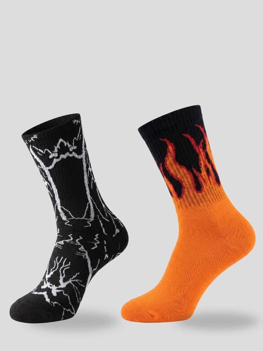 Moda Rapido Men Pack of 2 Cotton Blend Patterned Calf Length Socks - view 1