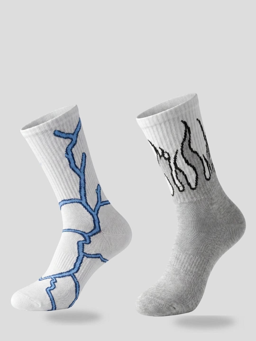 Moda Rapido Men Pack of 2 Cotton Blend Patterned Above Ankle Socks - view 1
