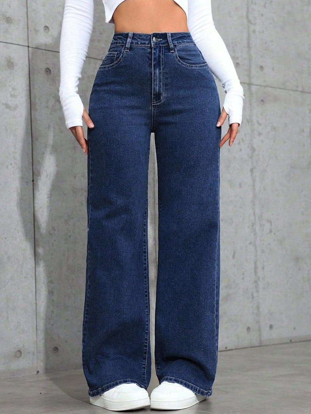 DressBerry Women Comfort Straight Fit High-Rise Light Fade Stretchable Jeans - view 1