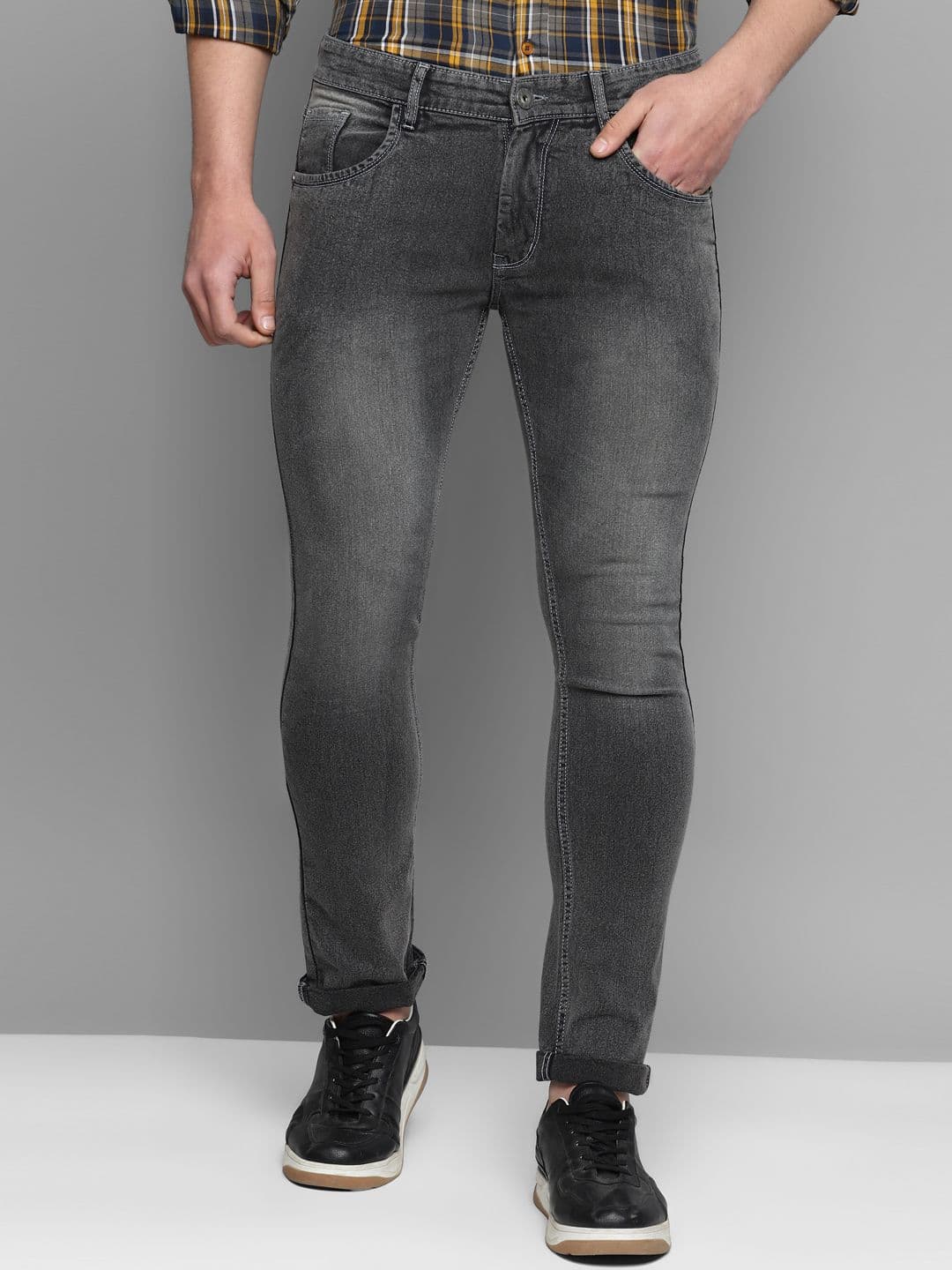 Allen Cooper Men Slim Fit Light Fade Stretchable Cotton ???????Jeans - view 1