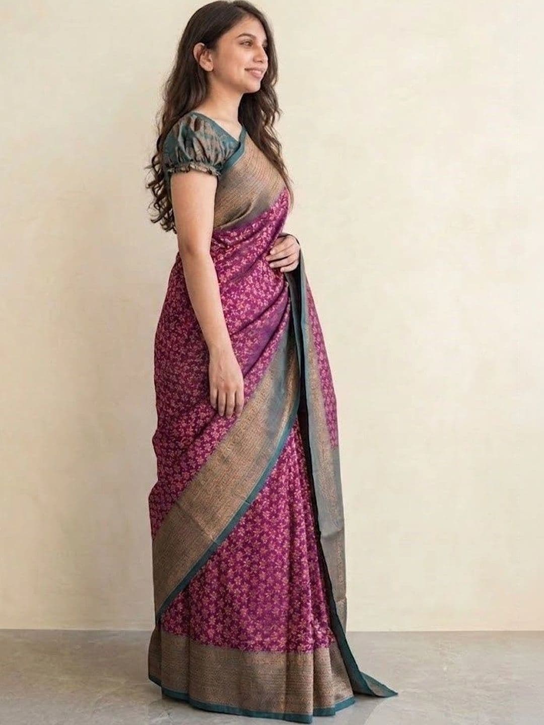 ABC ANY BUDY CLEAN Woven Design Zari Art Silk Banarasi Saree - view 1