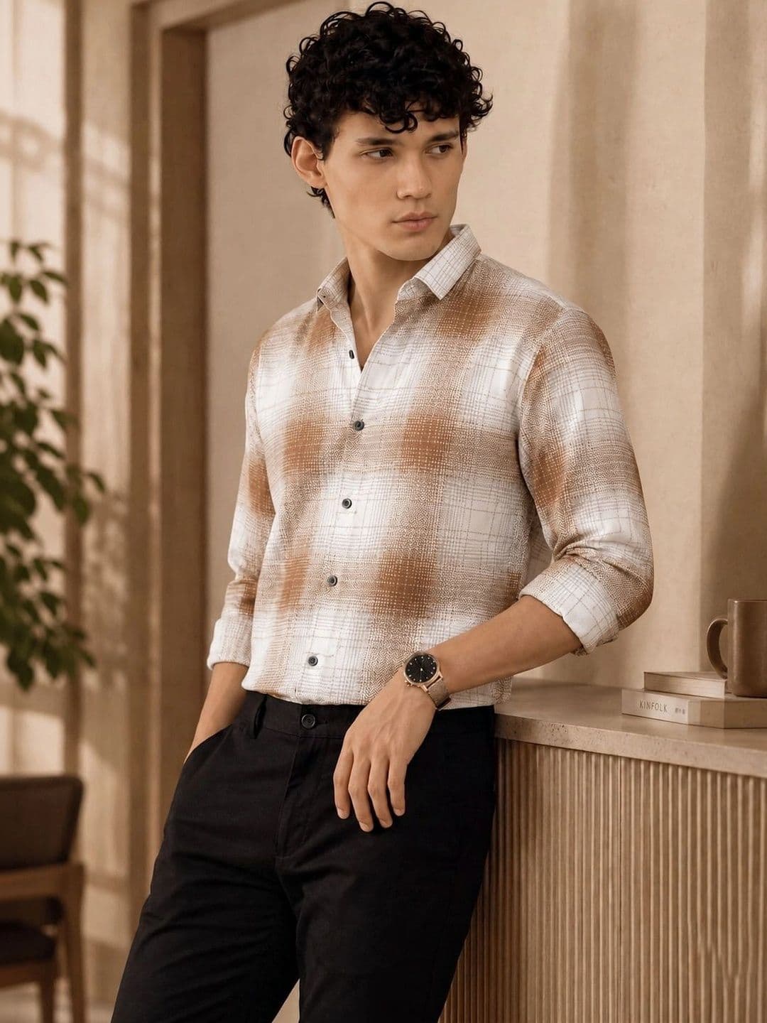 Black Deer Men Standard Checked Casual Shirt - view 1