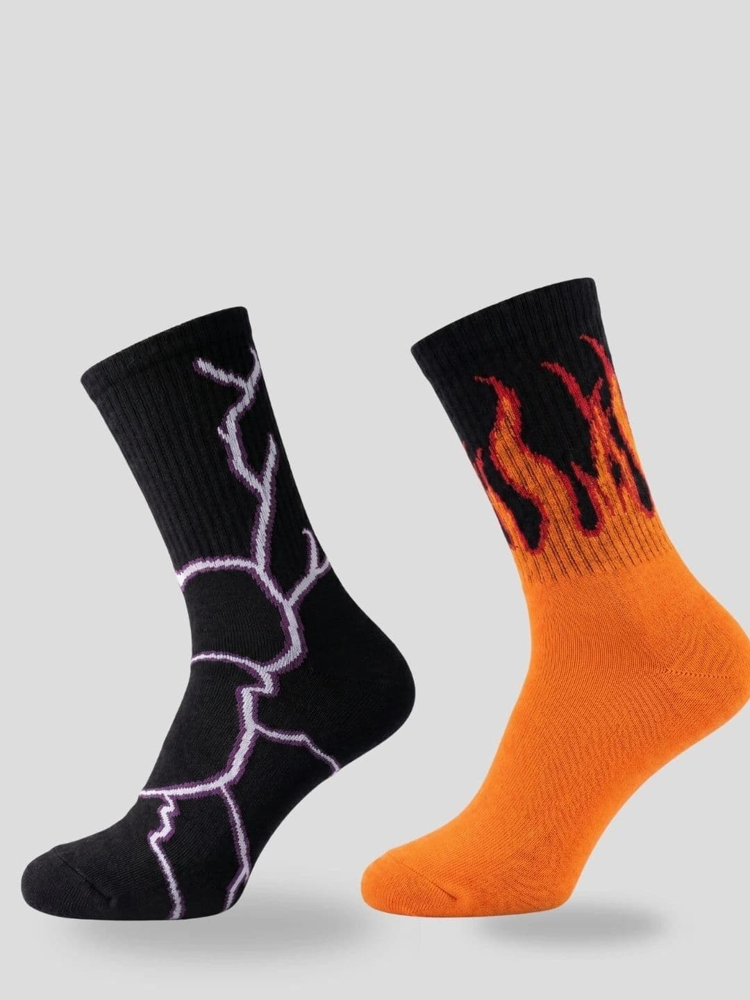Moda Rapido Men Pack of 2 Cotton Blend Patterned Calf Length Socks - view 1