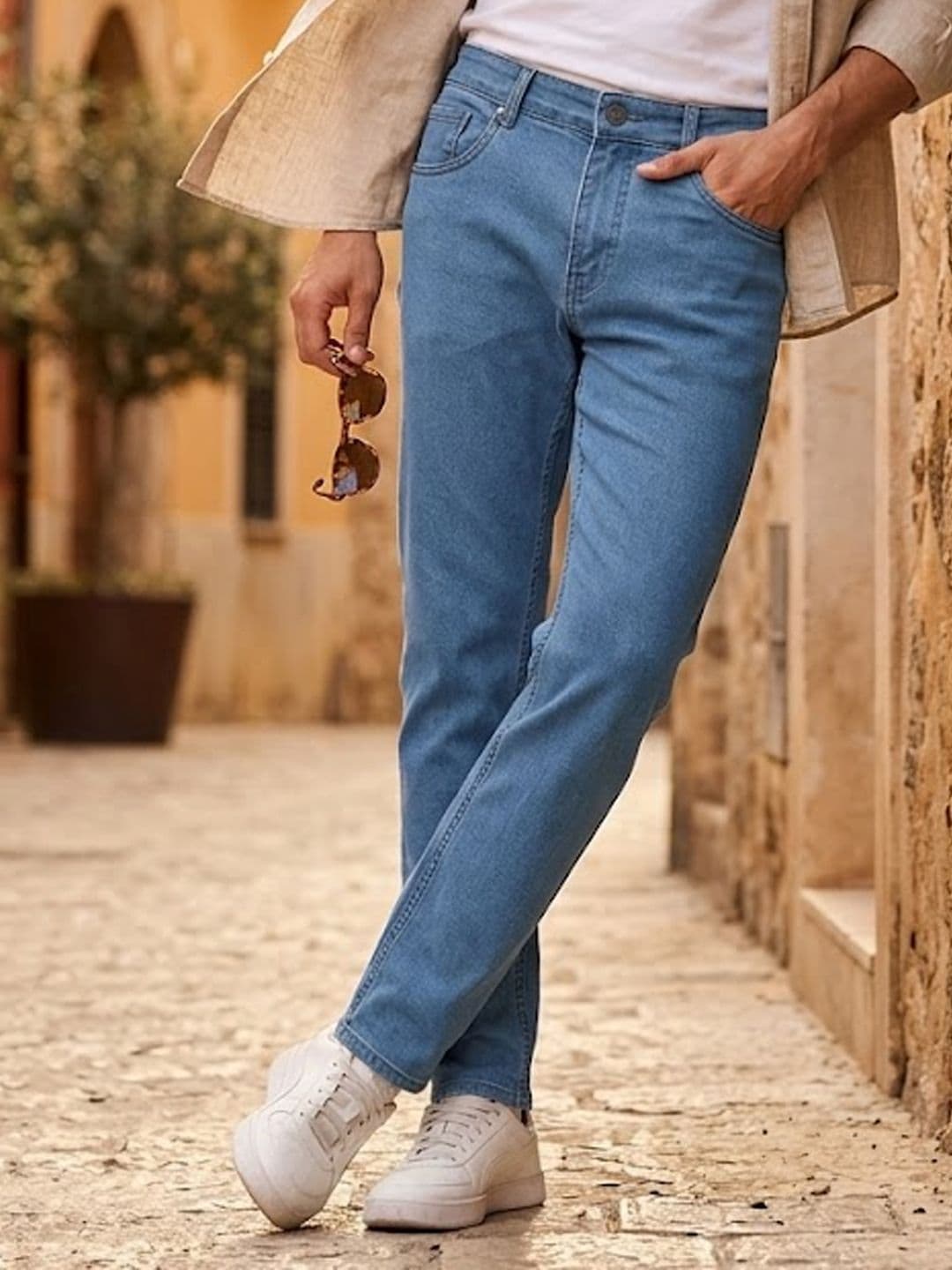 Urbano Fashion Men Blue Slim Fit Stretchable Jeans - view 1