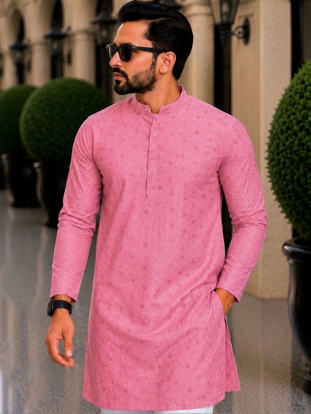 SKYWORRIX Men Ethnic Motifs Printed Kurta - view 1