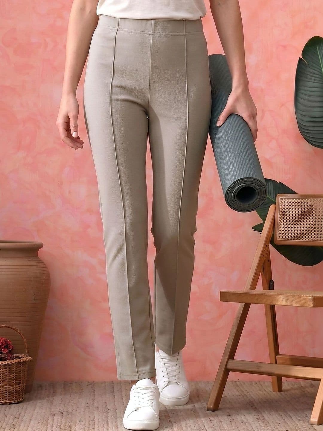 VS MALL Women Knitted Palazzos - view 1