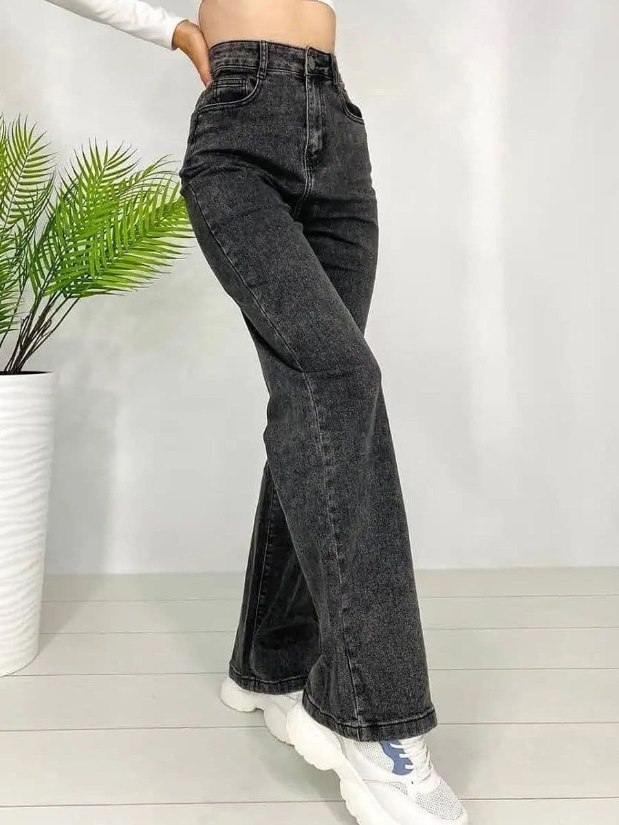 DressBerry Women Comfort Straight Fit High-Rise Light Fade Acid Wash Stretchable Jeans - view 1