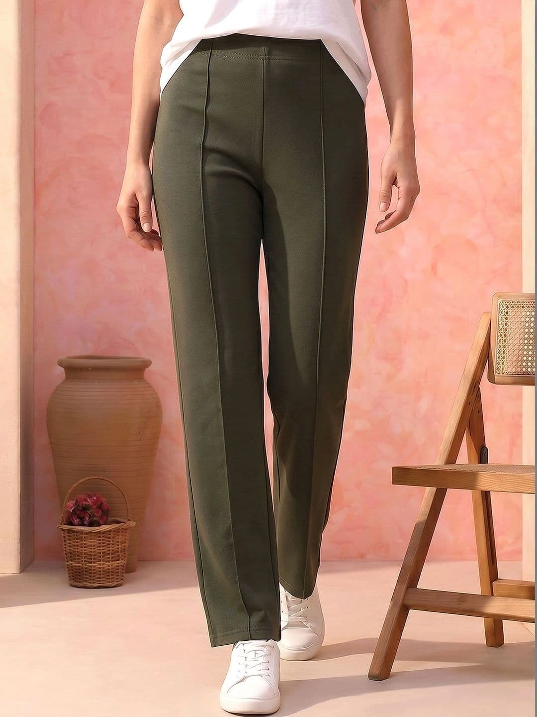 VS MALL Women Knitted Palazzos - view 1