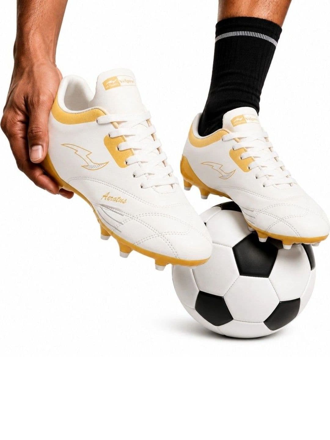 Velpro Turf Hardground TPU Dual Color Sole Lightweight Studs Football Shoes for Men - view 1