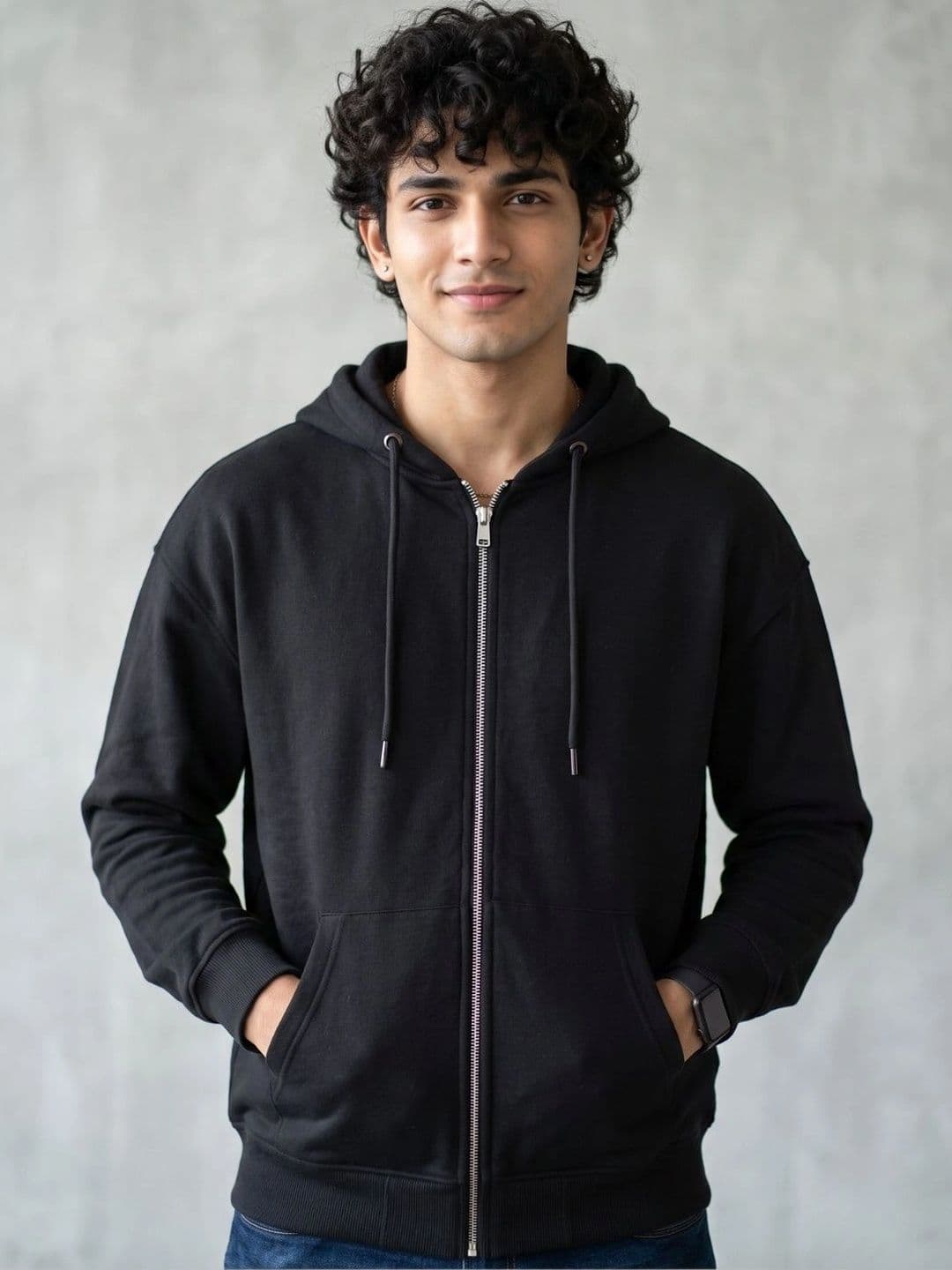 R.Code by The Roadster Life Co. Men Hooded Sweatshirt - view 1