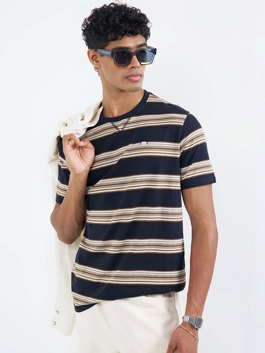 People Men Striped T-shirt - view 1