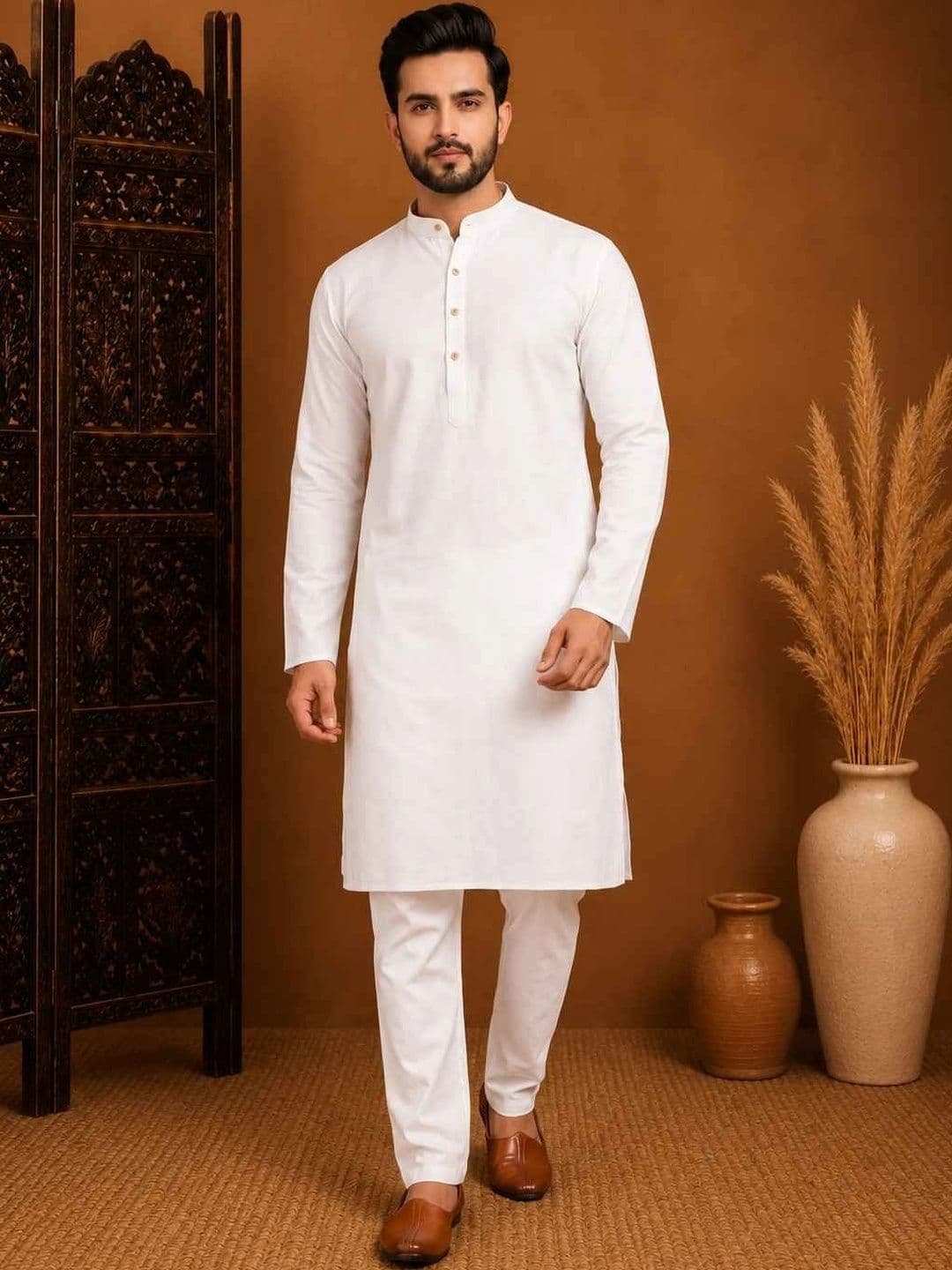 House of Pataudi Men Kurta - view 1