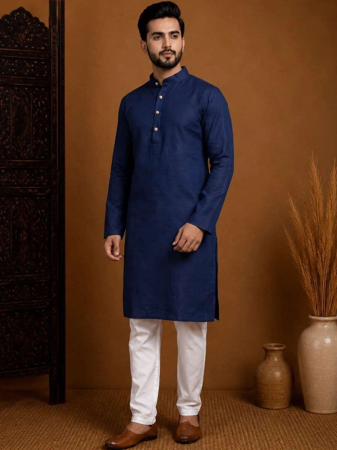 House of Pataudi Men Kurta - view 1